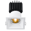 Tangra 3" Fixed Square Recessed Thin White Trim Lens White 24° 5CCT CRI98 with 120-347V 0-10V Dimmable Residential Driver