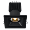 Tangra 3" Fixed Square Recessed Wide Black Trim Lens Black 36° 5CCT CRI95 with 120V Residential Driver