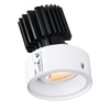 Tangra 3" Gimbal Round Recessed Invisible Flangeless White Trim Reflector Frosted glass 60° 4CCT+DTW 35K to 27K CRI90 with 120-347V 0-10V Dimmable Residential Driver