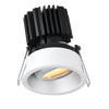 Tangra 3" Gimbal Round Recessed Thin Alzak Trim Reflector Semi-frosted glass 36° 4CCT+DTW 35K to 27K CRI90 with 120-347V 0-10V Dimmable Residential Driver