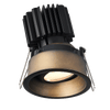 Tangra 4" Gimbal Round Sloped Wide Bronze Trim Reflector Clear glass 20° DTW 30K to 18K CRI95 with 120V Commercial Driver