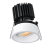Tangra 3" Gimbal Round Recessed Thin White Trim Lens White 24° 30K with 120V Commercial Driver
