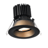 Tangra 3" Gimbal Round Recessed Wide Bronze Trim Reflector Frosted glass 60° DTW 30K to 18K CRI95 with 120V Residential Driver
