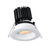 Tangra 3" Gimbal Round Recessed Wide White Trim Reflector Frosted glass 60° 4CCT+DTW 35K to 27K CRI90 with 120-347V 0-10V Dimmable Residential Driver