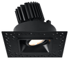 Tangra 3" Gimbal Square Invisible Black Trim Lens Black 24° 4CCT+DTW 35K to 27K CRI90with 120-347V 0-10V Dimmable Commercial Driver