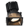 Tangra 3" Gimbal Square Recessed Thin Bronze Trim Lens Black 50° DTW 30K to 18K CRI95 with 120-347V 0-10V Dimmable Commercial Driver