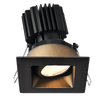 Tangra 3" Gimbal Square Recessed Wide Bronze Trim Lens Black 50° 30K CRI95 with 120V Commercial Driver