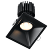 Tangra 4" Gimbal Square Sloped Thin Black Trim Reflector Frosted glass 60° 30K CRI95 with 120-347V 0-10V Dimmable Commercial Driver