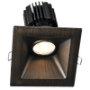 Tangra 4" Gimbal Square Sloped Wide Bronze Trim Reflector Frosted glass 60° 5CCT CRI98 with 120V Residential Driver