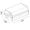 LOTUS LD-11-15-TRI-R-FP Full Price Triac Dimmable driver for Tangra fixtures 11W/15W user selectable 120V with Residential connectors