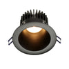 Lotus LED Lights LD4R-40K-4R-BR-BT-15D 4 inch Round Deep Regressed LED Downlight 15W 4000K - 15 Deg. Beam Angle - Black Reflector Black Trim