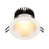 Lotus LED Lights LD4R-50K-4R-SR-WT-60D 4 inch Round Deep Regressed LED Downlight 15W 5000K - 60 Deg. Beam Angle - Silver Reflector White Trim