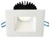 Lotus LED Lights LD4S-32K-4S-CPL-WH-DTW 4 inch Square Corrosion Resistant Deep Regressed LED Downlight 15W Dim To Warm 3000-2000K - 30 Deg. Beam Angle - Polycarbonate White Trim
