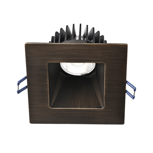 Lotus LED Lights LD4S-5CCT-HO-4S-ORB-15D 4 inch Square Deep Regressed LED Downlight High Output 18W 5CCT 27-30-35-40-50K - 15 Deg. Beam Angle - Oil Rubbed Bronze Trim
