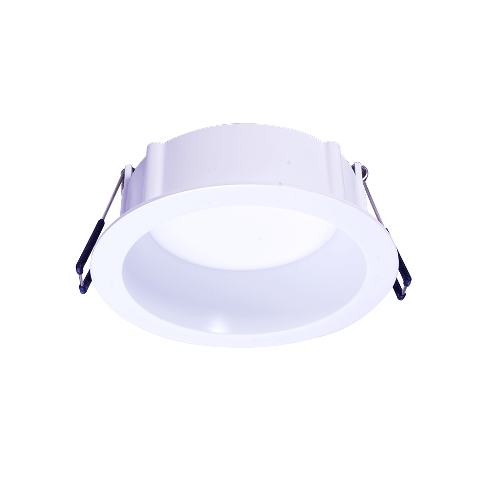 Lotus LED Lights LE4RR-5CCT-WH - 4 inch Round Deep Regressed Eco LED Downlight - 11 Watt - 5CCT Selectable - White Trim - 90 Deg.Beam Spread