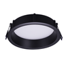 Lotus LED Lights LE6RR-5CCT-BK - 6 inch Round Deep Regressed Eco LED Downlight - 14.5 Watt - 5CCT Selectable - Black Trim - 90 Deg.Beam Spread