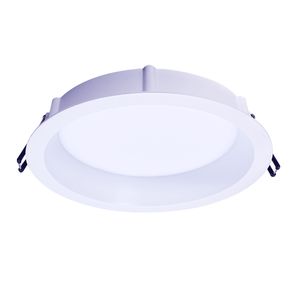 Lotus LED Lights LE6RR-5CCT-WH - 6 inch Round Deep Regressed Eco LED Downlight - 14.5 Watt - 5CCT Selectable - White Trim - 90 Deg.Beam Spread