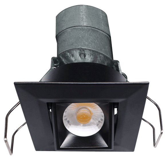 Lotus LED Lights LED-1-S6W-30K-BK-24V-G-SQ-24D 2