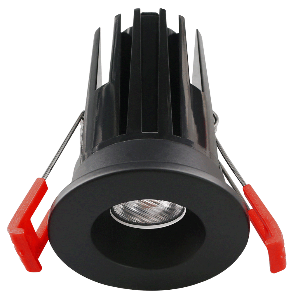 Lotus LED Lights LED-1-S7W-5CCT-1RRBK-24D 2" Recessed LED 7W 5CCT 480 lm 120V Round Black 24° Light Beam
