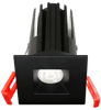 Lotus LED Lights LED-1-S7W-5CCT-1SRBK-24D 2" Recessed LED 7W 5CCT 480 lm 120V Square Black 24° Light Beam