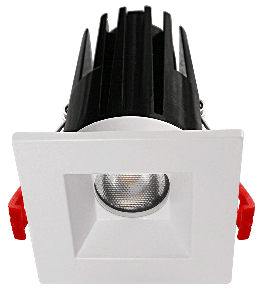 Lotus LED Lights LED-1-S7W-5CCT-1SRWH-24D 2" Recessed LED 7W 5CCT 480 lm 120V Square White 24° Light Beam