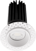 Lotus LED Lights LED-2-S11W-DTW-WH-EY-T-60D - 2 inch Trimless Round Gimbal Recessed LED - 11 Watt - Dim to Warm Invisible Trim