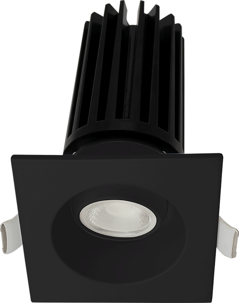 Lotus LED Lights LED-2-S11W-5CCT-BK-EY-SQ-24D - 2 inch Square Gimbal Recessed LED - 11 Watt - Dim to Warm Black Trim