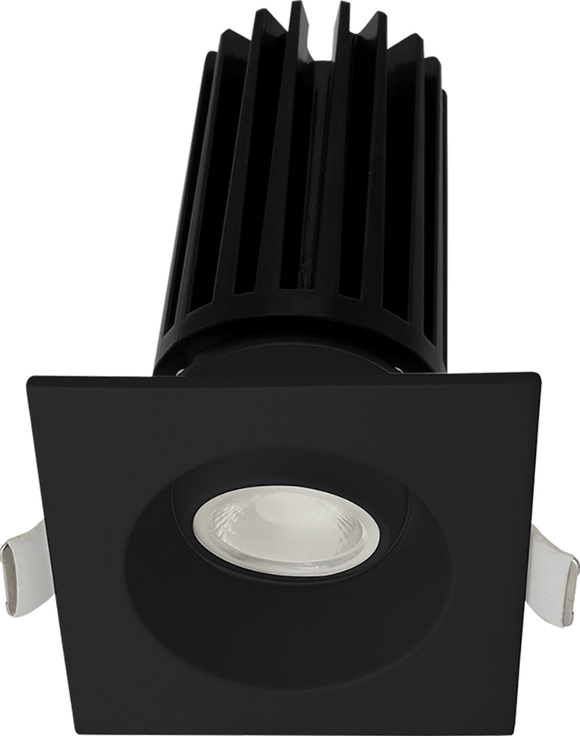 Lotus LED Lights LED-2-S11W-5CCT-BK-EY-SQ-24D - 2 inch Square Gimbal Recessed LED - 11 Watt - Dim to Warm Black Trim