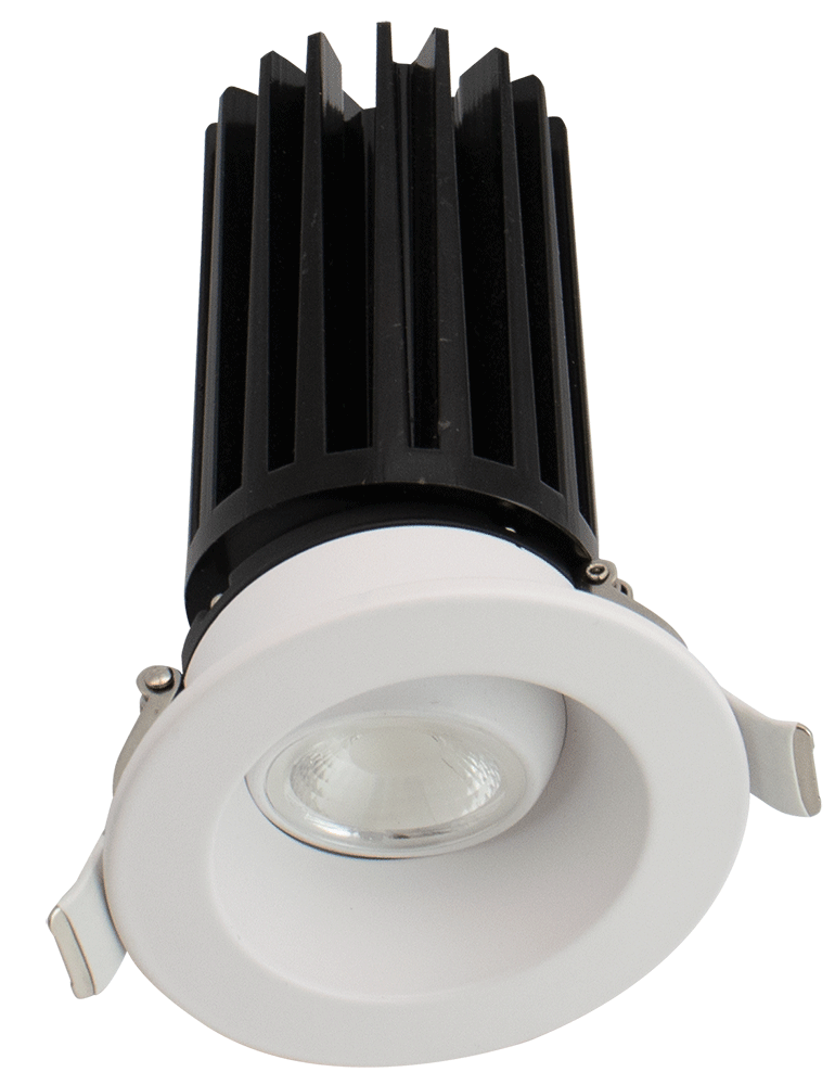 Lotus LED Lights LED-2-S11W-DTW-WH-EY-60D - 2 inch Round Gimbal Recessed LED - 11 Watt - Dim to Warm White Trim