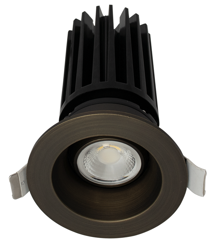 Lotus LED Lights LED-2-S11W-5CCT-ORB-EY-60D - 2 inch Round Gimbal Recessed LED - 11 Watt - Dim to Warm Bronze Trim