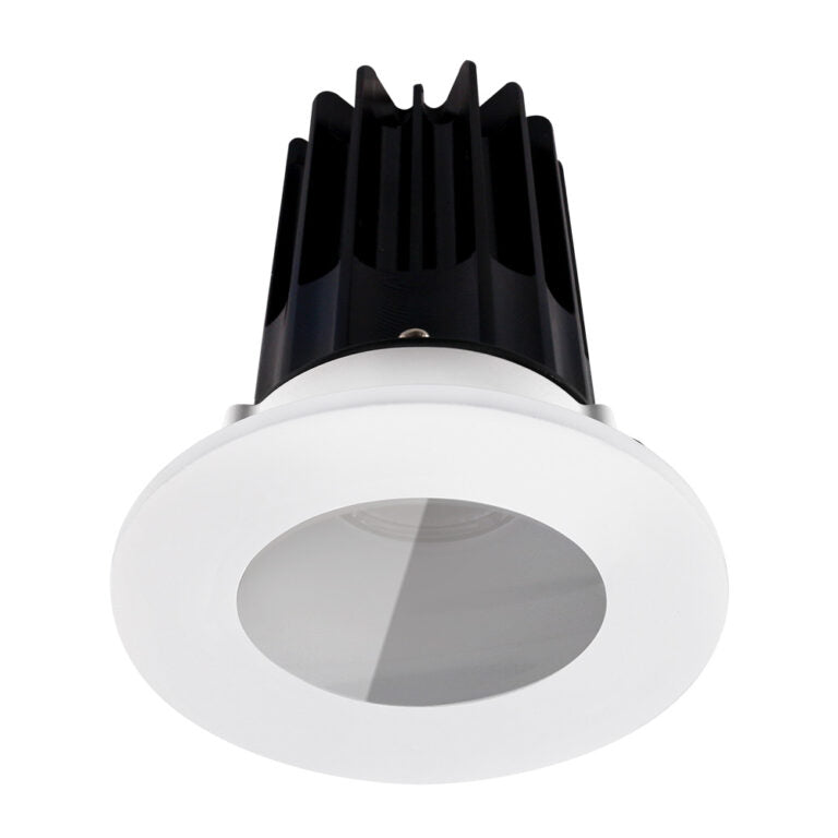 Lotus LED Lights LED-2-S8W2-27K-2RRAK-2RST-60D 2 inch Recessed Downlight 8W LED 2700K 580 lm - 60° Beam Angle - Alzak Reflector - Round Shower Trim - Type IC Damp Air-Tight T24 CRI 90+