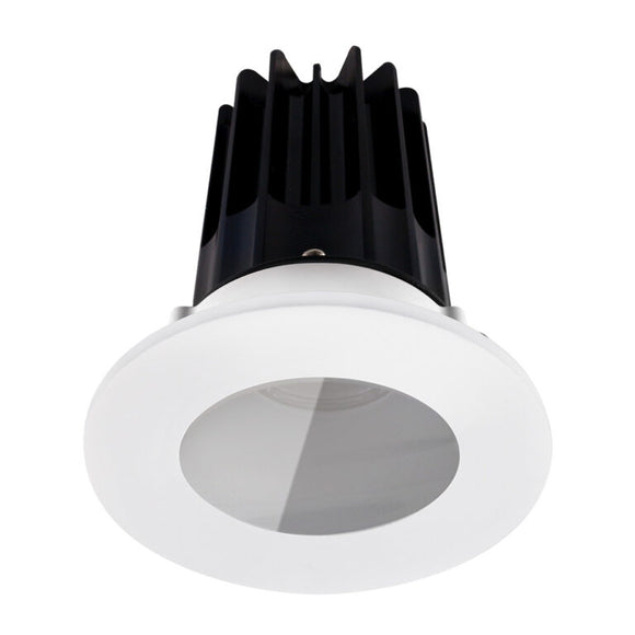 Lotus LED Lights LED-2-S15W-27K-2RRAK-2RST-24D 2 inch Recessed Downlight 15W LED 2700K 980 lm - 24° Beam Angle - Alzak Reflector - Round Shower Trim - Type IC Damp Air-Tight T24 CRI 90+