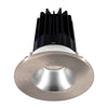 Lotus LED Lights LED-2-S8W2-3018K-2RRAK-2RTBN 2 inch Recessed Downlight 8W LED Dim to Warm 3000-1800K 600 lm - 38° Beam Angle - Alzak Reflector - Round Brushed Nickel Trim - Type IC Damp Air-Tight T24 CRI 90+