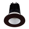 Lotus LED Lights LED-2-S15W-5CCT-2RRAK-2RTBZ-60D 2 inch Recessed Downlight 15W LED 5CCT 1000 lm - 60° Beam Angle - Alzak Reflector - Round Bronze Trim - Type IC Damp Air-Tight T24 CRI 90+
