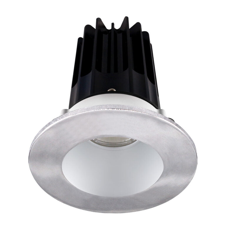 Lotus LED Lights LED-2-S15W-3018K-2RRAK-2RTCH-60D 2 inch Recessed Downlight 15W LED Dim to Warm 3000-1800K 800 lm - 60° Beam Angle - Alzak Reflector - Round Chrome Trim - Type IC Damp Air-Tight T24 CRI 90+