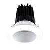 Lotus LED Lights LED-2-S15W-5CCT-2RRAK-2RTWH-60D 2 inch Recessed Downlight 15W LED 5CCT 1000 lm - 60° Beam Angle - Alzak Reflector - Round White Trim - Type IC Damp Air-Tight T24 CRI 90+