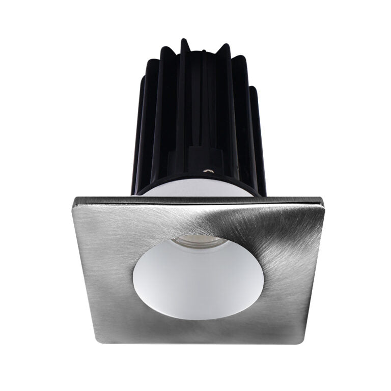 Lotus LED Lights LED-2-S15W-3018K-2RRAK-2STCH-60D 2 inch Recessed Downlight 15W LED Dim to Warm 3000-1800K 800 lm - 60° Beam Angle - Alzak Reflector - Square Chrome Trim - Type IC Damp Air-Tight T24 CRI 90+