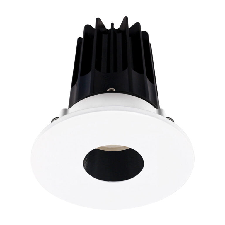 Lotus LED Lights LED-2-S15W-3018K-2RRBK-2RPH-60D 2 inch Recessed Downlight 15W LED Dim to Warm 3000-1800K 800 lm - 60° Beam Angle - Black Reflector - Round Pinhole Trim - Type IC Damp Air-Tight T24 CRI 90+