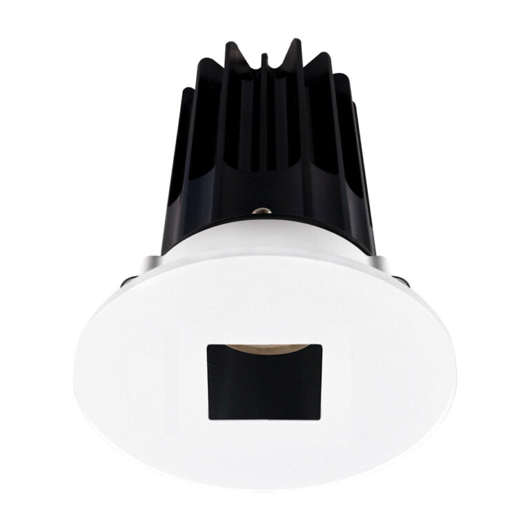 Lotus LED Lights LED-2-S15W-40K-2RRBK-2RSH-24D 2 inch Recessed Downlight 15W LED 4000K 1020 lm - 24° Beam Angle - Black Reflector - Round Trim Square Hole - Type IC Damp Air-Tight T24 CRI 90+