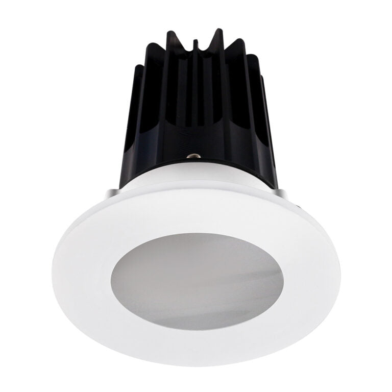 Lotus LED Lights LED-2-S15W-40K-2RRBK-2RST-60D 2 inch Recessed Downlight 15W LED 4000K 1020 lm - 60° Beam Angle - Black Reflector - Round Shower Trim - Type IC Damp Air-Tight T24 CRI 90+