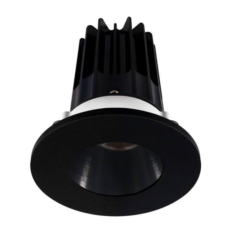 Lotus LED Lights LED-2-S15W-3018K-2RRBK-2RTBK-60D 2 inch Recessed Downlight 15W LED Dim to Warm 3000-1800K 800 lm - 60° Beam Angle - Black Reflector - Round Black Trim - Type IC Damp Air-Tight T24 CRI 90+
