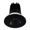 Lotus LED Lights LED-2-S15W-3018K-2RRBK-2RTBK-60D 2 inch Recessed Downlight 15W LED Dim to Warm 3000-1800K 800 lm - 60° Beam Angle - Black Reflector - Round Black Trim - Type IC Damp Air-Tight T24 CRI 90+
