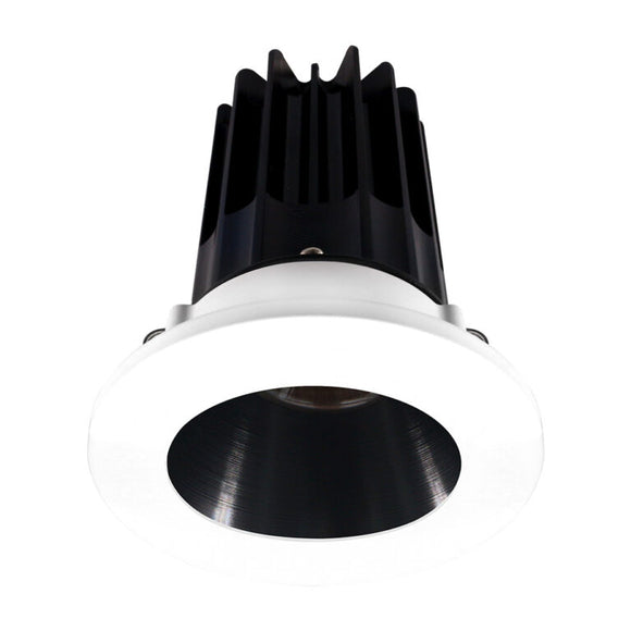 Lotus LED Lights LED-2-S8W2-3018K-2RRBK-2RTWH 2 inch Recessed Downlight 8W LED Dim to Warm 3000-1800K 600 lm - 38° Beam Angle - Black Reflector - Round White Trim - Type IC Damp Air-Tight T24 CRI 90+