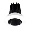 Lotus LED Lights LED-2-S8W2-3018K-2RRBK-2RTWH 2 inch Recessed Downlight 8W LED Dim to Warm 3000-1800K 600 lm - 38° Beam Angle - Black Reflector - Round White Trim - Type IC Damp Air-Tight T24 CRI 90+