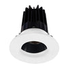 Lotus LED Lights LED-2-S15W-3018K-2RRBK-2RWW-60D 2 inch Recessed Downlight 15W LED Dim to Warm 3000-1800K 800 lm - 60° Beam Angle - Black Reflector - Round Wall Wash Trim - Type IC Damp Air-Tight T24 CRI 90+