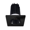 Lotus LED Lights LED-2-S15W-3018K-2RRBK-2STBK-60D 2 inch Recessed Downlight 15W LED Dim to Warm 3000-1800K 800 lm - 60° Beam Angle - Black Reflector - Square Black Trim - Type IC Damp Air-Tight T24 CRI 90+