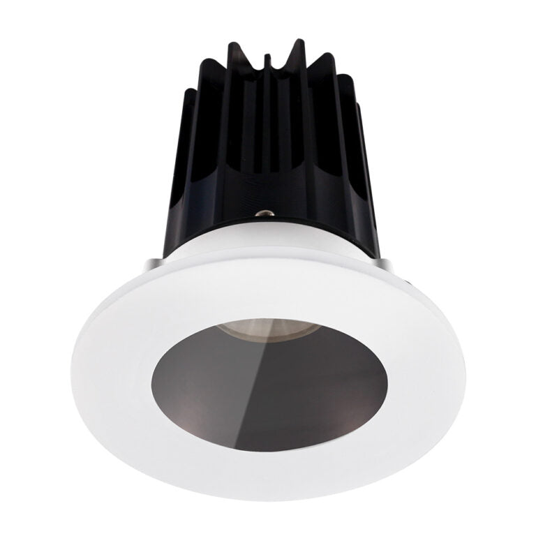 Lotus LED Lights LED-2-S15W-3018K-2RRBZ-2RST-60D 2 inch Recessed Downlight 15W LED Dim to Warm 3000-1800K 800 lm - 60° Beam Angle - Bronze Reflector - Round Shower Trim - Type IC Damp Air-Tight T24 CRI 90+
