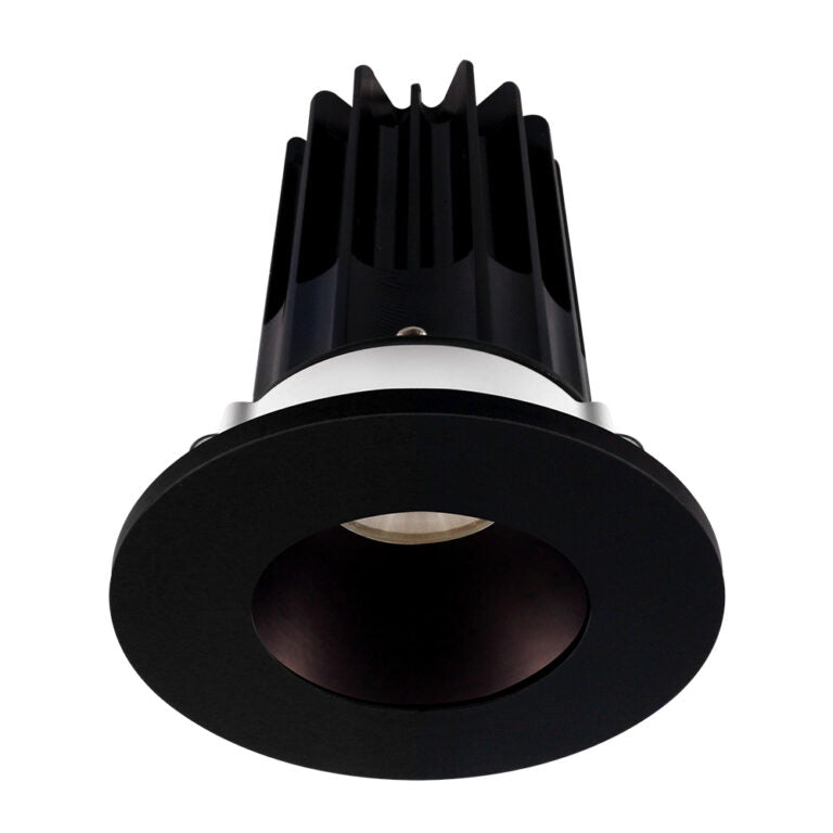 Lotus LED Lights LED-2-S15W-30K-2RRBZ-2RTBK-60D 2 inch Recessed Downlight 15W LED 3000K 1000 lm - 60° Beam Angle - Bronze Reflector - Round Black Trim - Type IC Damp Air-Tight T24 CRI 90+