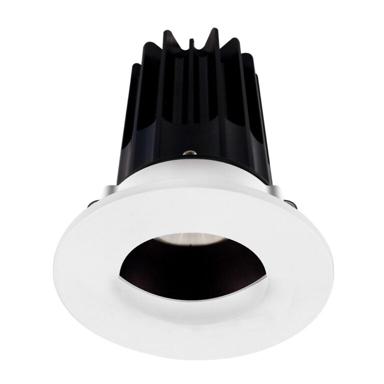 Lotus LED Lights LED-2-S15W-3018K-2RRBZ-2RWW-60D 2 inch Recessed Downlight 15W LED Dim to Warm 3000-1800K 800 lm - 60° Beam Angle - Bronze Reflector - Round Wall Wash Trim - Type IC Damp Air-Tight T24 CRI 90+