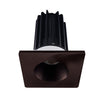 Lotus LED Lights LED-2-S15W-5CCT-2RRBZ-2STBZ-60D 2 inch Recessed Downlight 15W LED 5CCT 1000 lm - 60° Beam Angle - Bronze Reflector - Square Bronze Trim - Type IC Damp Air-Tight T24 CRI 90+
